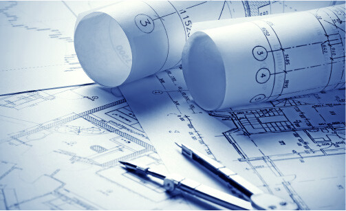 Photo of blueprint designs